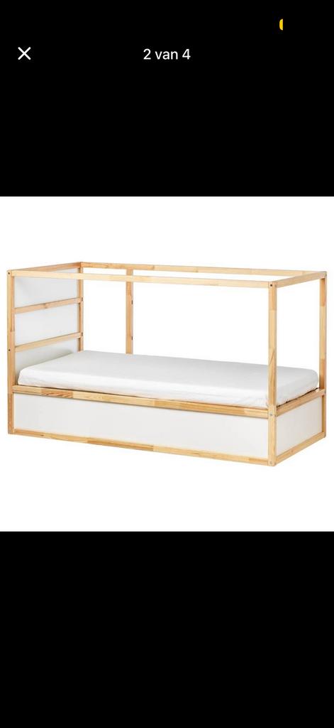 Ikea kura bed 2x met 1 blauwe en een roze bed tent, Kinderen en Baby's, Ophalen, Gebruikt