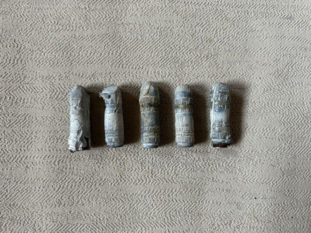 wo2 - Duitse 15 mm loden punten - LEEG, Verzamelen, Militaria | Tweede Wereldoorlog, Landmacht, Hulzen of Bodemvondsten, Ophalen of Verzenden