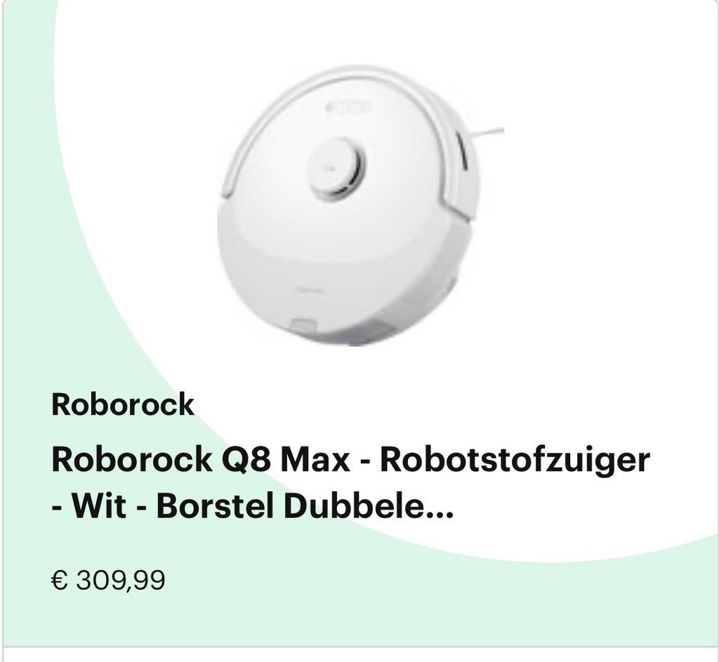 Robot stofzuiger met dweilen, Ophalen, Zo goed als nieuw, Reservoir, Stofzuiger