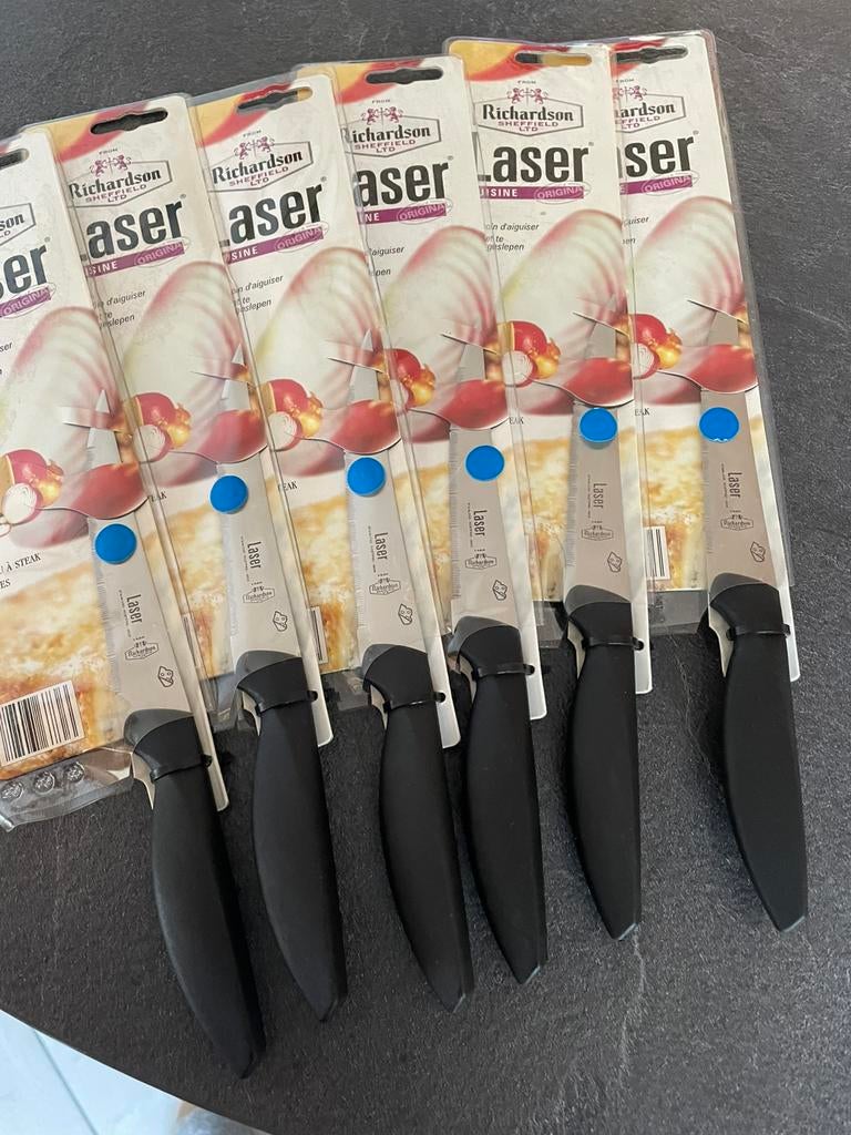 Zes nieuwe Steak Messen van Richardon, Ophalen of Verzenden