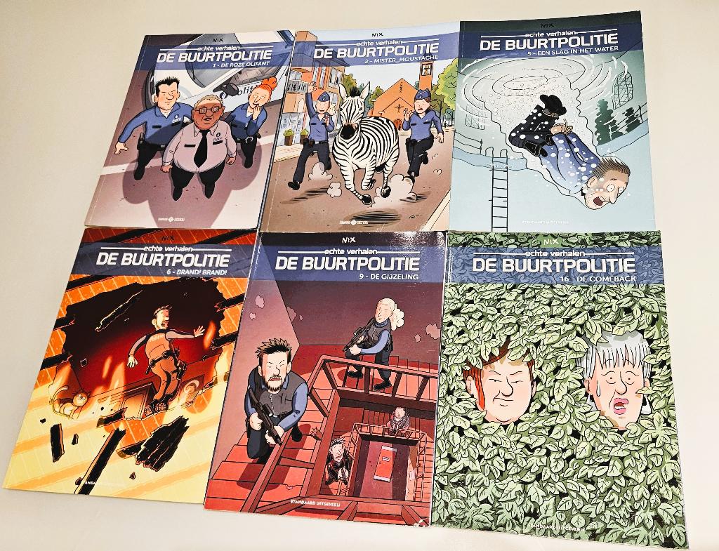 6 strips De Buurtpolitie, Boeken, Ophalen of Verzenden