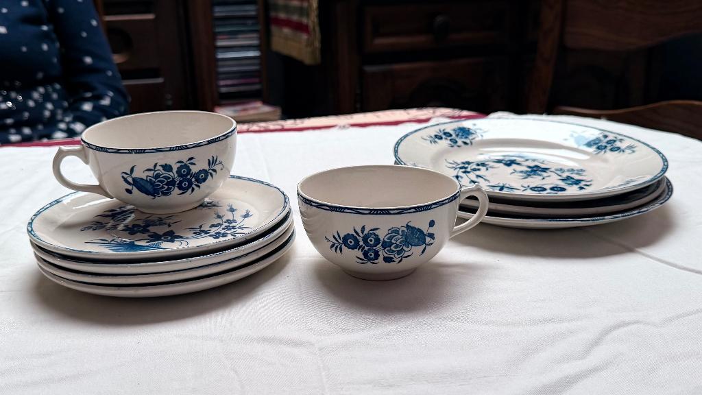 Service à café bleu Delft incomplet, Antiquités & Art, Enlèvement