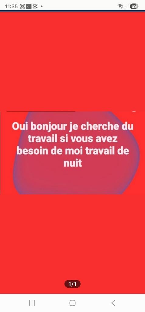 Travail de nuit, Enlèvement ou Envoi