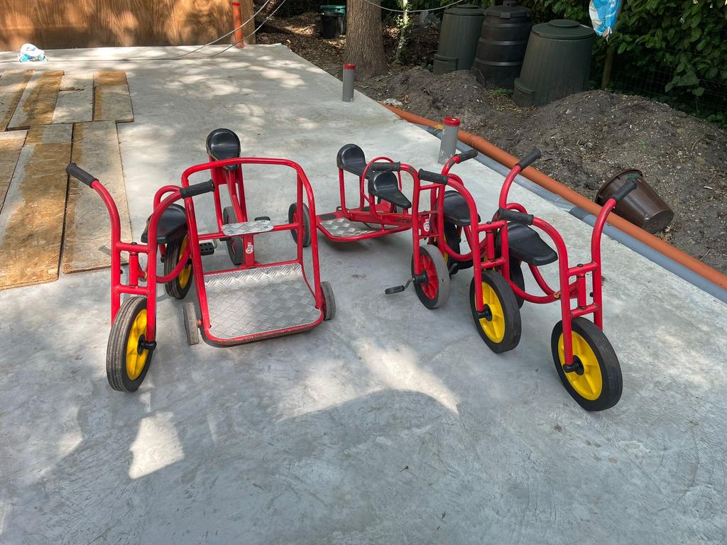 Oerdegelijke twee- en driewielers van we-play en winther, Enfants & Bébés, Jouets | Extérieur | Véhicules & Draisiennes, Utilisé