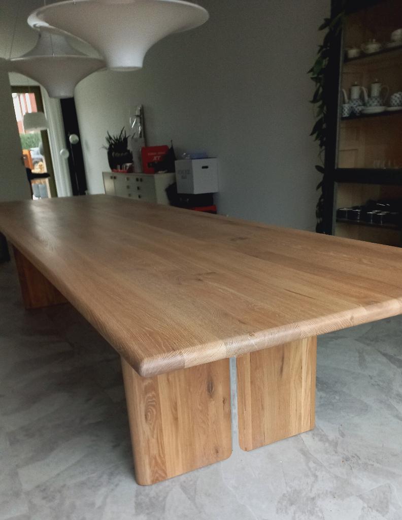 Diverse modellen lange tafels tot 4 meter lang eiken op maat, Huis en Inrichting, Tafels | Eettafels, Ophalen of Verzenden, Nieuw