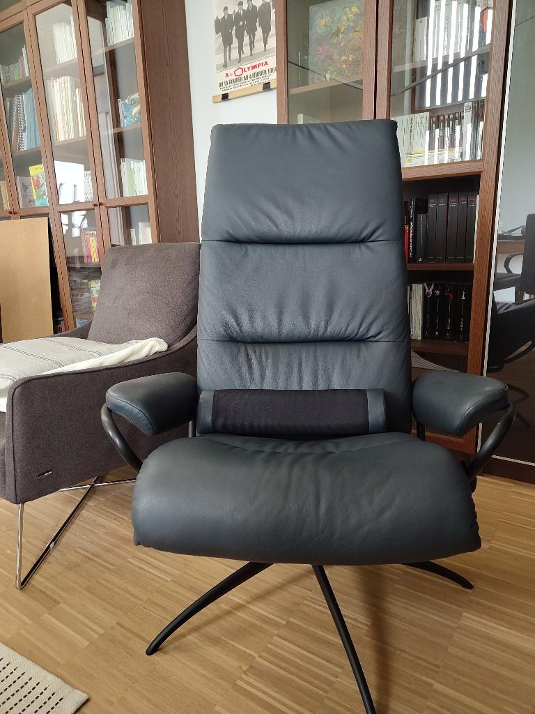 Fauteuil Stressless Tokyo cuir Paloma, Moins de 75 cm, Enlèvement, Utilisé, Cuir