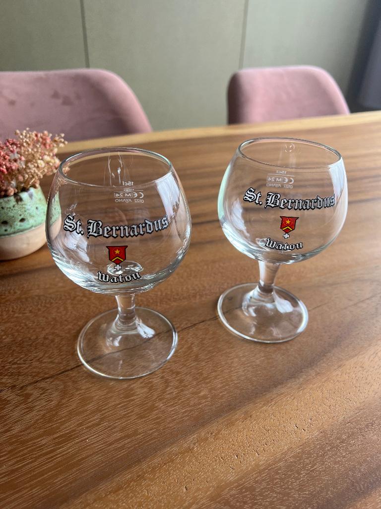 Set de verres à bière St Bernardus Watou Tasting - 2 pièces, Enlèvement ou Envoi, Neuf, Verre à bière