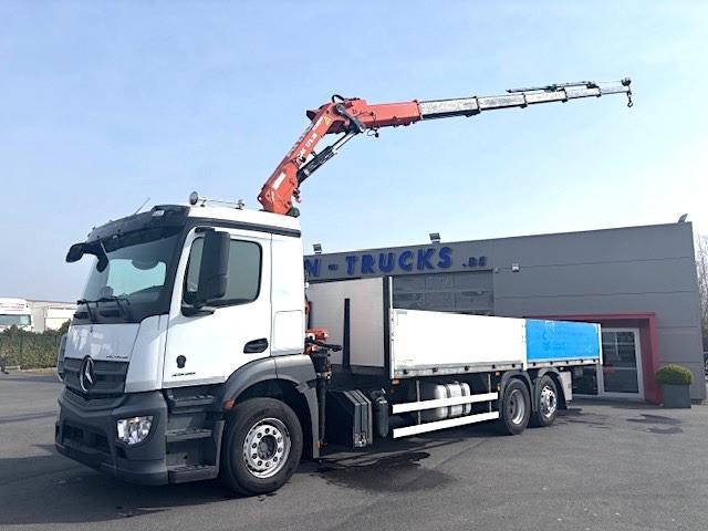 MERCEDES-BENZ Type : ACTROS 2536L-6X2-OPEN BAK+KRAAN 5XHYDR!, Automaat, Achterwielaandrijving, Euro 6, Wit