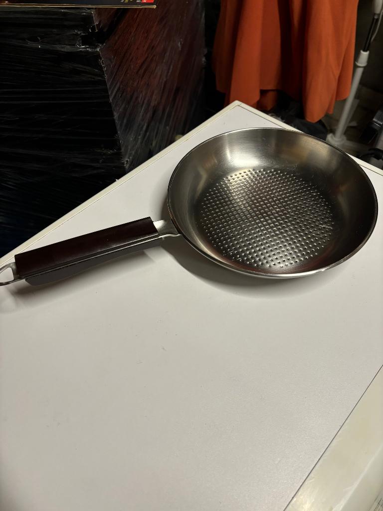 Poêle inox, Maison & Meubles, Cuisine | Casseroles & Poêles, Enlèvement, Utilisé, Inox