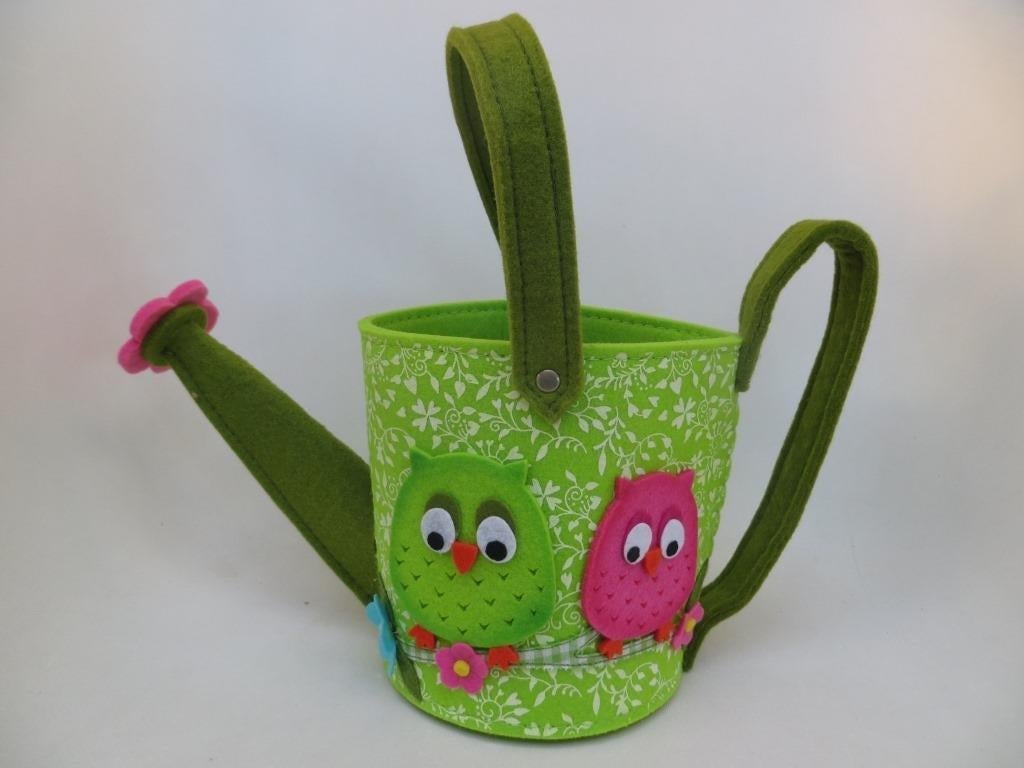 arrosoir en feutre de hibou, Enlèvement ou Envoi, Comme neuf, Vert, Textile