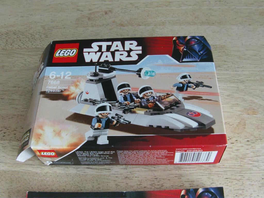 lego, star wars , Rebel Scout Speeder 7668 , jaar 2008, Kinderen en Baby's, Ophalen of Verzenden, Gebruikt, Complete set, Lego