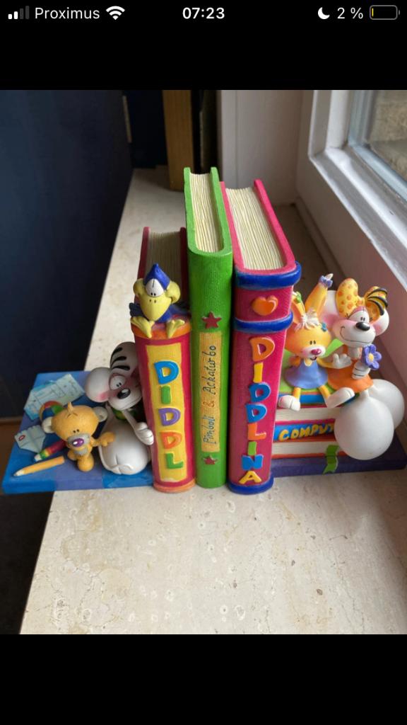 Serre livres Diddle vintage, Verzamelen, Diddl, Ophalen, Verschillende figuren, Zo goed als nieuw, Beeldje of Figuurtje