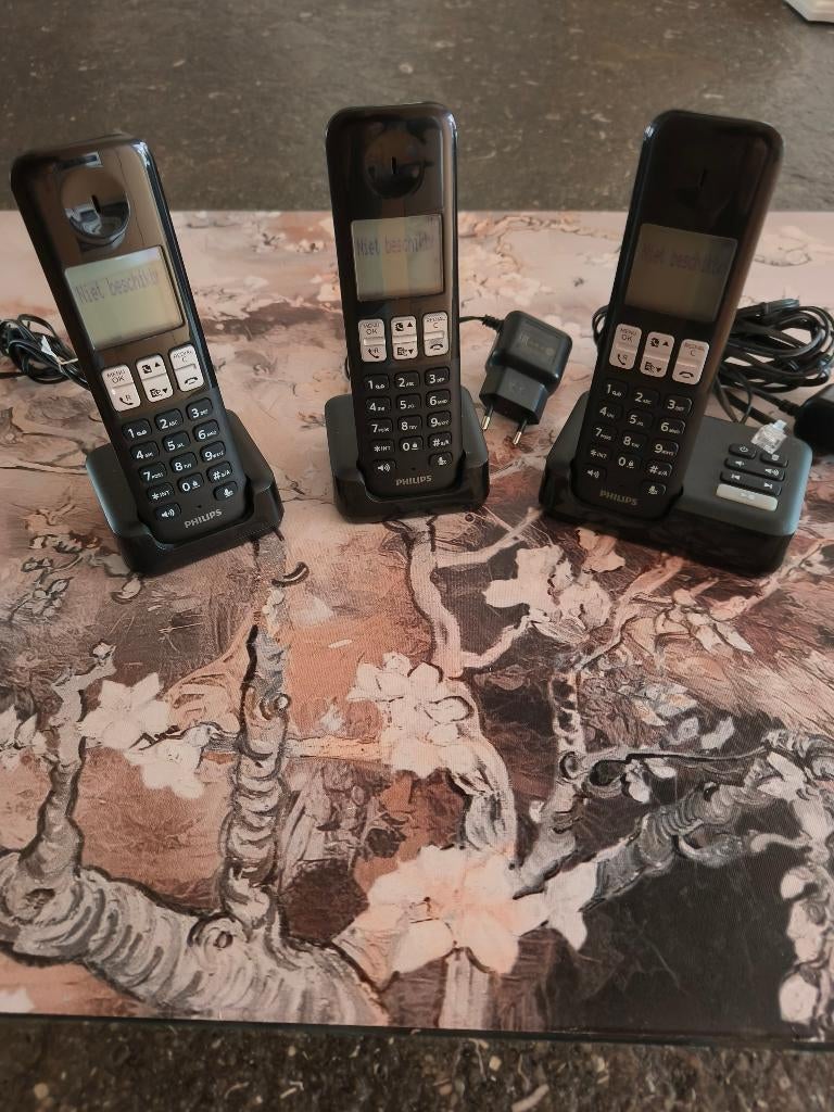 draadloze telefoon, Ophalen, Zo goed als nieuw, 3 handsets