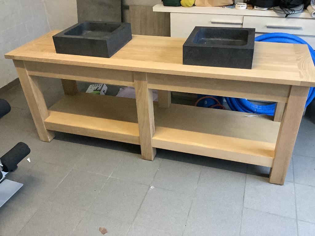 Eiken badkamermeubel nieuw, Huis en Inrichting, Badkamer | Badkamermeubels, Ophalen of Verzenden, Nieuw