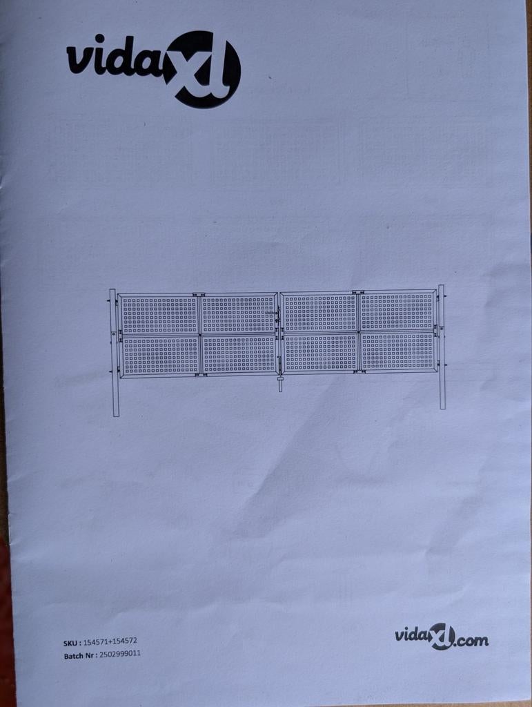 Poort nieuw in doos, Enlèvement