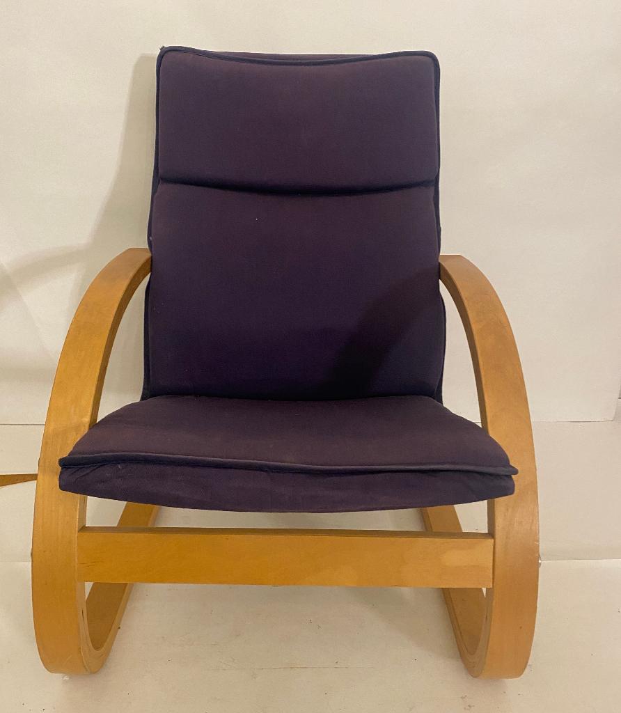 Fauteuil à bascule IKEA modèl POÄNG en très bon état général, Enlèvement, Utilisé, Tissus