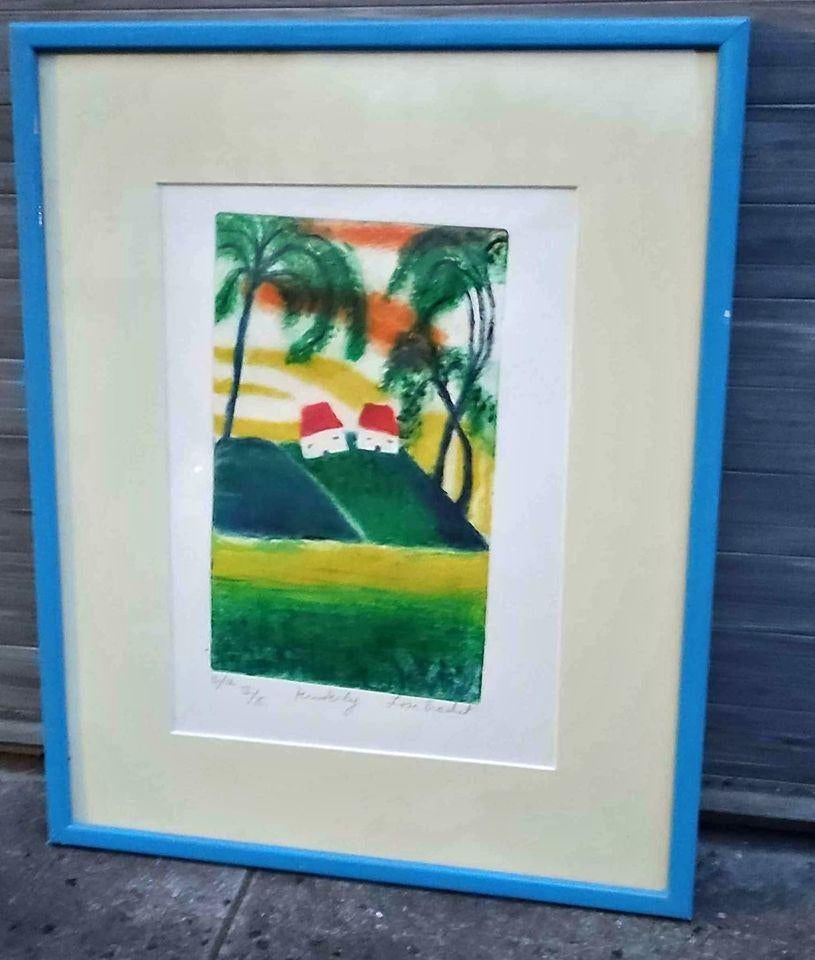 Eau forte épreuve d artiste signe Lise brachet, Antiquités & Art, Enlèvement ou Envoi