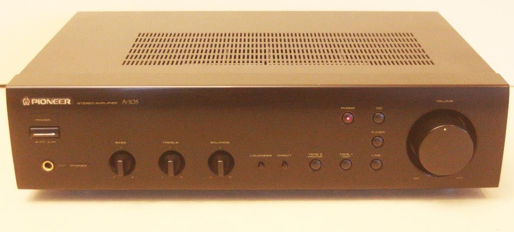 Pioneer A-105 Versterker, Audio, Tv en Foto, Versterkers en Ontvangers, Ophalen of Verzenden, Zo goed als nieuw, 60 tot 120 watt
