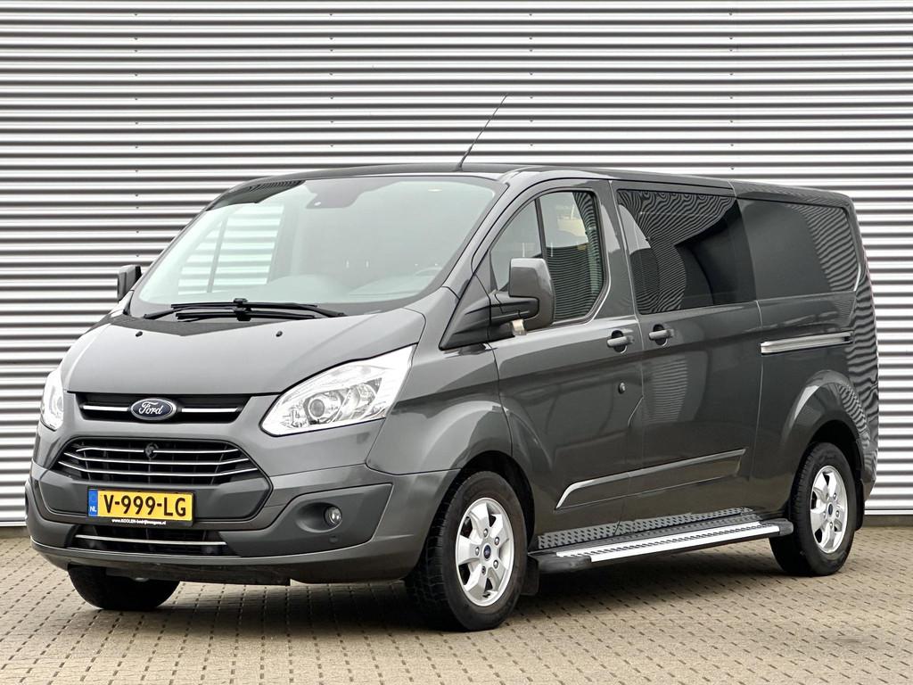 Ford Transit Custom 2.0 TDCI L2H1 Limited DC Dubbele cabine, Auto's, Bestelwagens en Lichte vracht, Stof, Euro 6, 4 cilinders