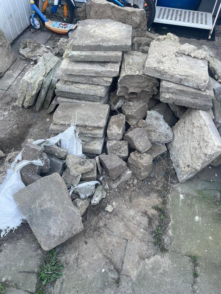 Betontegels, Enlèvement, Comme neuf