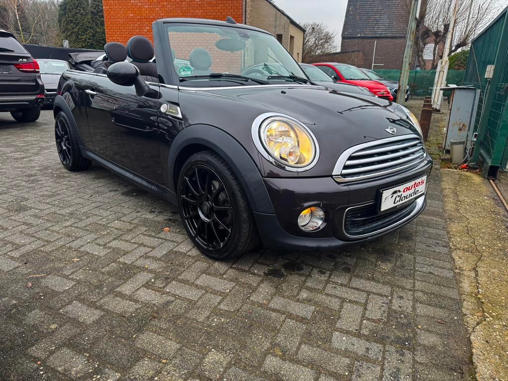 Mini cabrio 1.6 benzine, Auto's, Mini, 4 cilinders, Leder, Handgeschakeld, 2 deurs