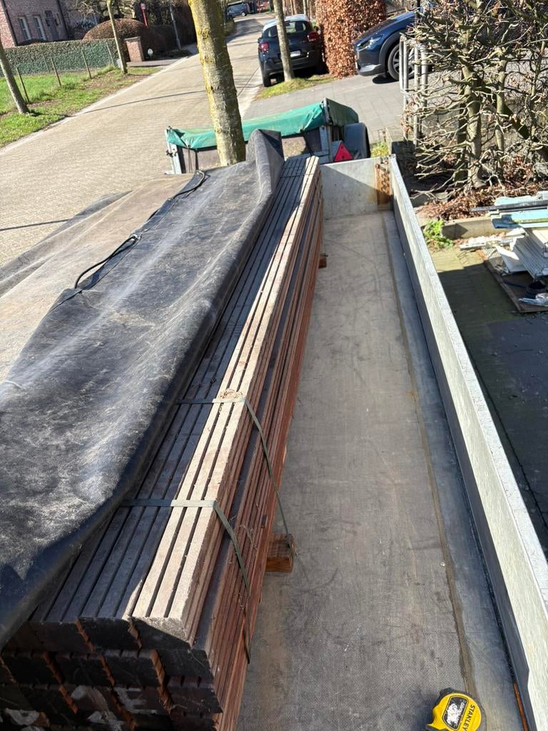 Azobe palen, Ophalen, Zo goed als nieuw, Palen