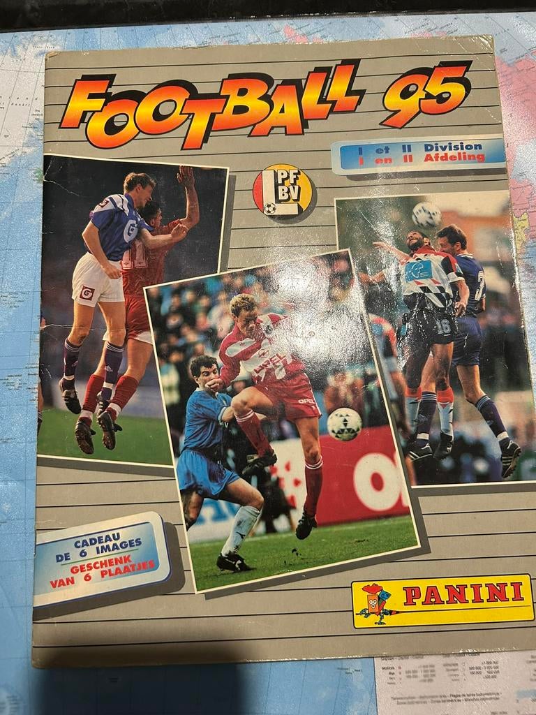 Panini Belgie ‘ Football ‘95’ compleet, Ophalen of Verzenden, Gebruikt, Meerdere stickers