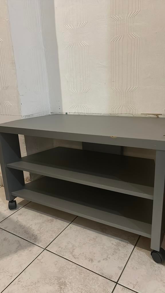 Meuble tv gris, 25 à 50 cm, Enlèvement ou Envoi, Moins de 100 cm, Utilisé