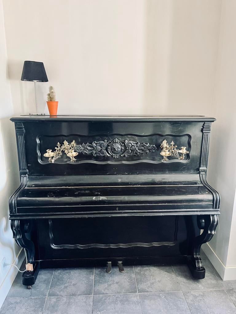 Piano J Gunther, Muziek en Instrumenten, Piano's, Ophalen, Gebruikt, Zwart, Piano