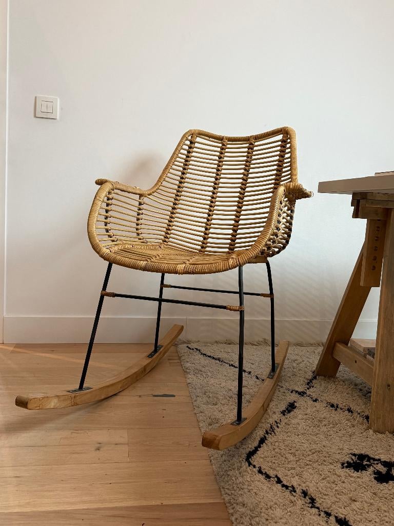 Schommelstoel kinderkamer, Enfants & Bébés, Chambre d'enfant | Tables & Chaises, Comme neuf, Chaise(s), Enlèvement