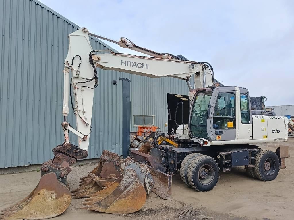 Hitachi ZX 180 W mobile excavator bagger graafmachine 18 T, Articles professionnels, Excavatrice