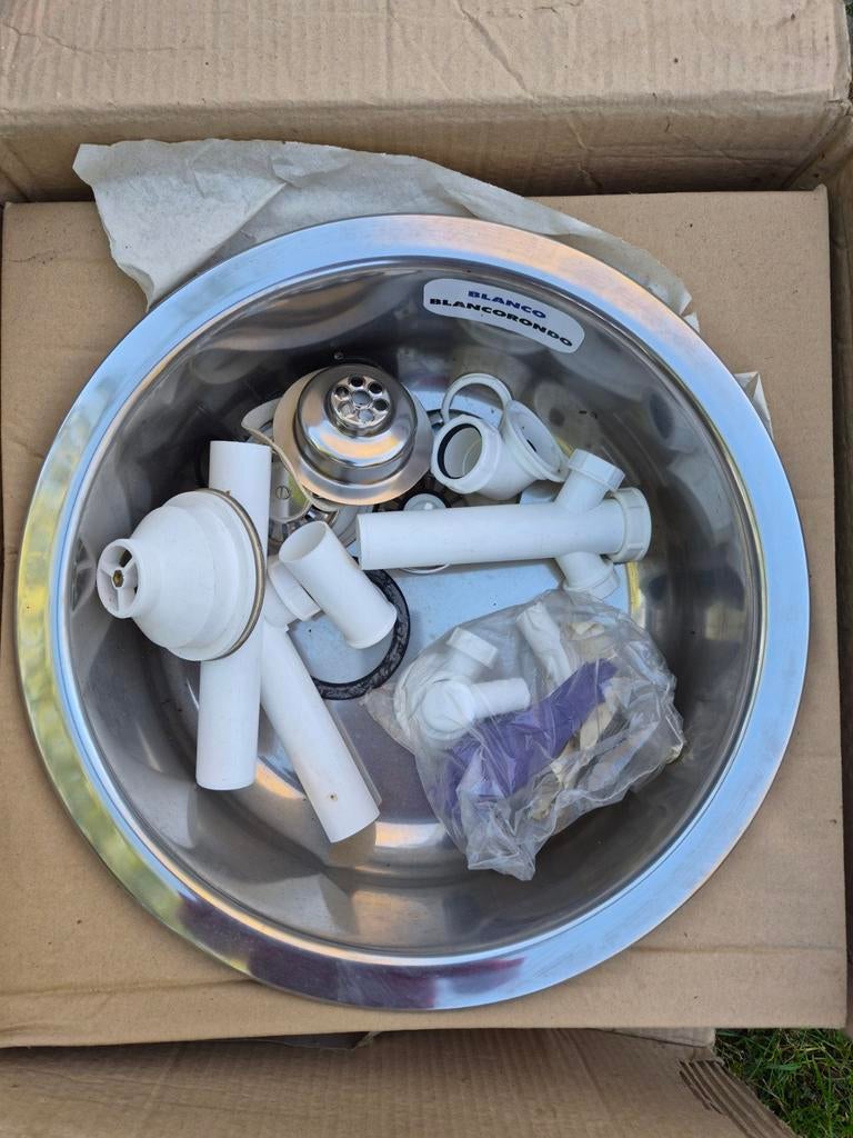 Blancorondo ronde roestvrijstalen spoelbak, Doe-het-zelf en Bouw, Ophalen, Inox