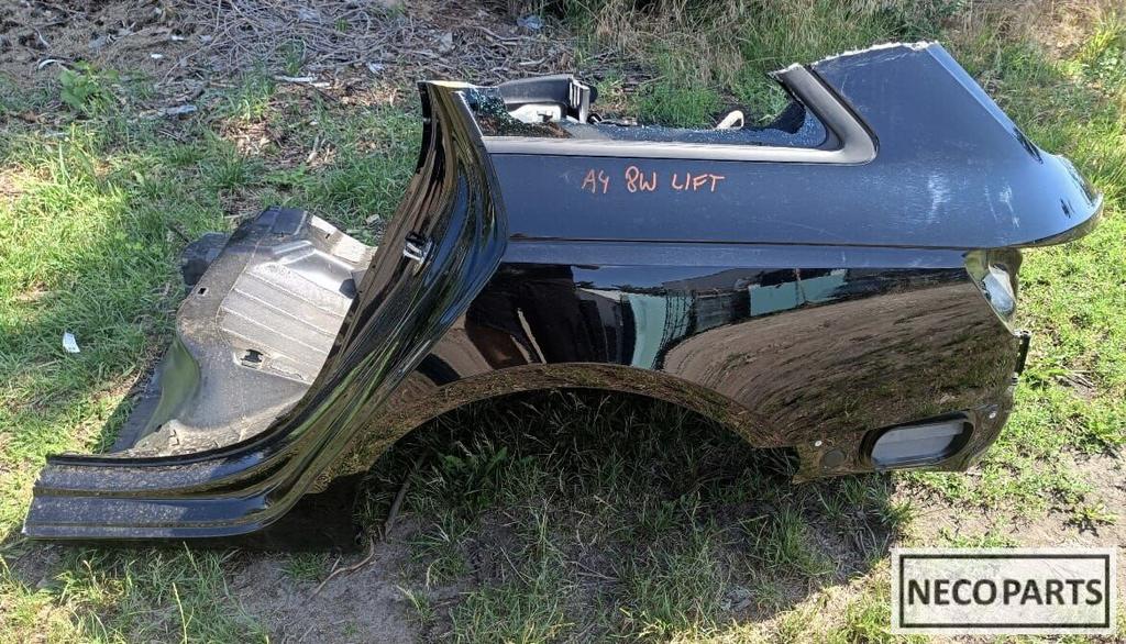 AUDI A4 B9 8W SCHERM ZIJSCHERM SNIJDEEL ACHTERSCHERM, Auto-onderdelen, Carrosserie, Achterklep, Audi, Achter, Gebruikt, Ophalen of Verzenden