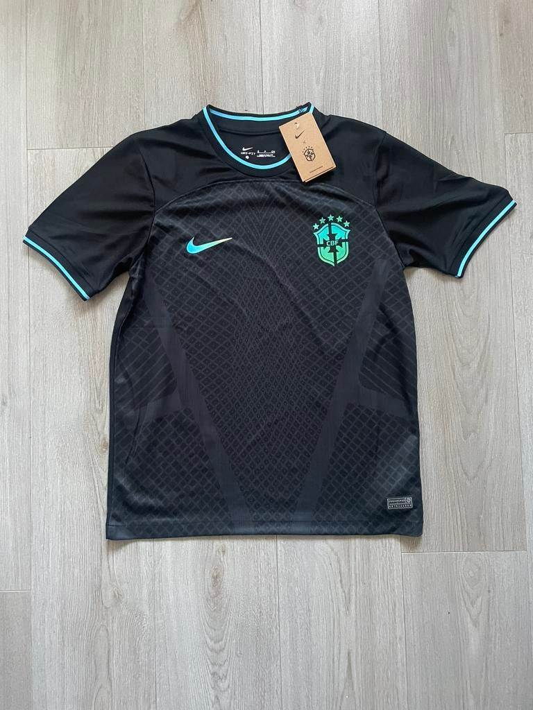 Maillot bresil noir, Football, Comme neuf, Taille 46 (S) ou plus petite, Noir