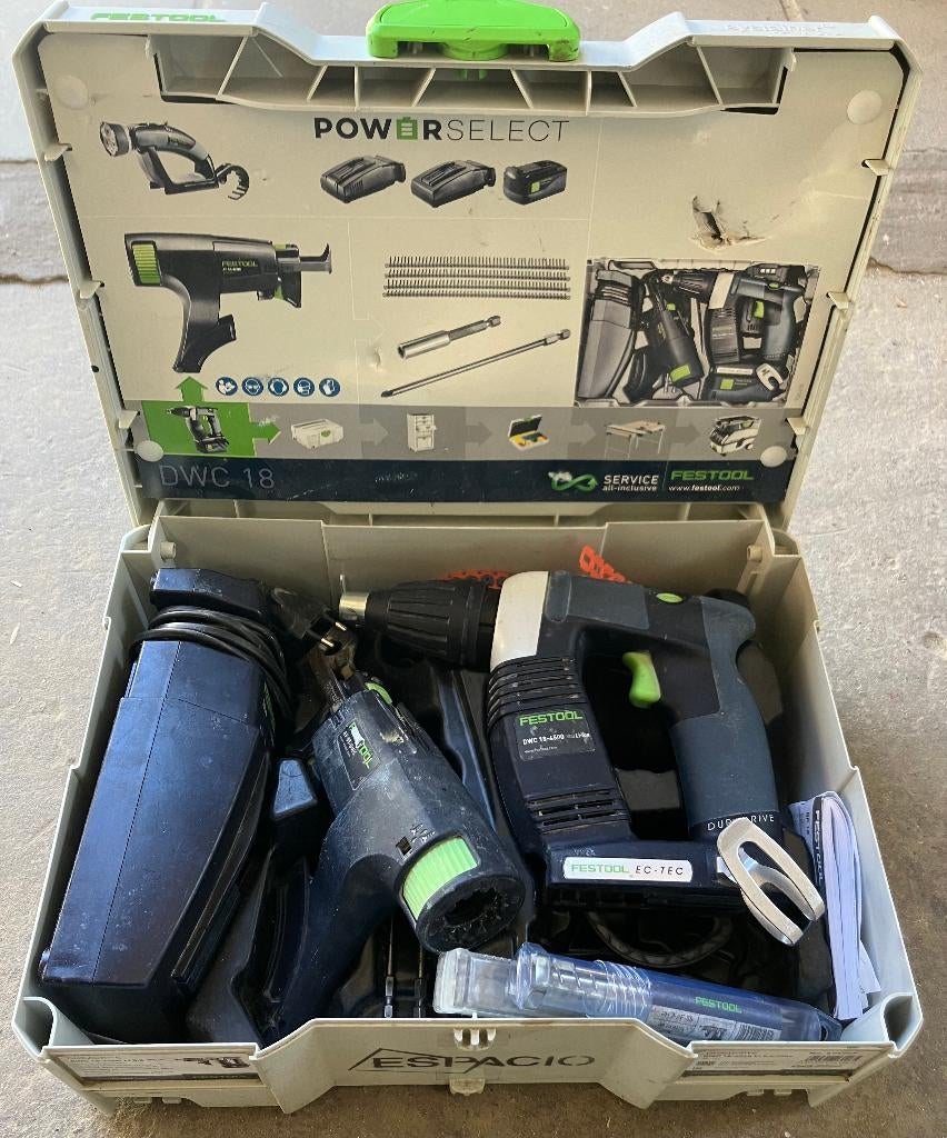 Festool DWC 18-4500 Li 5,2 Plus  Accu-bandschroefmachine, Enlèvement ou Envoi, Utilisé