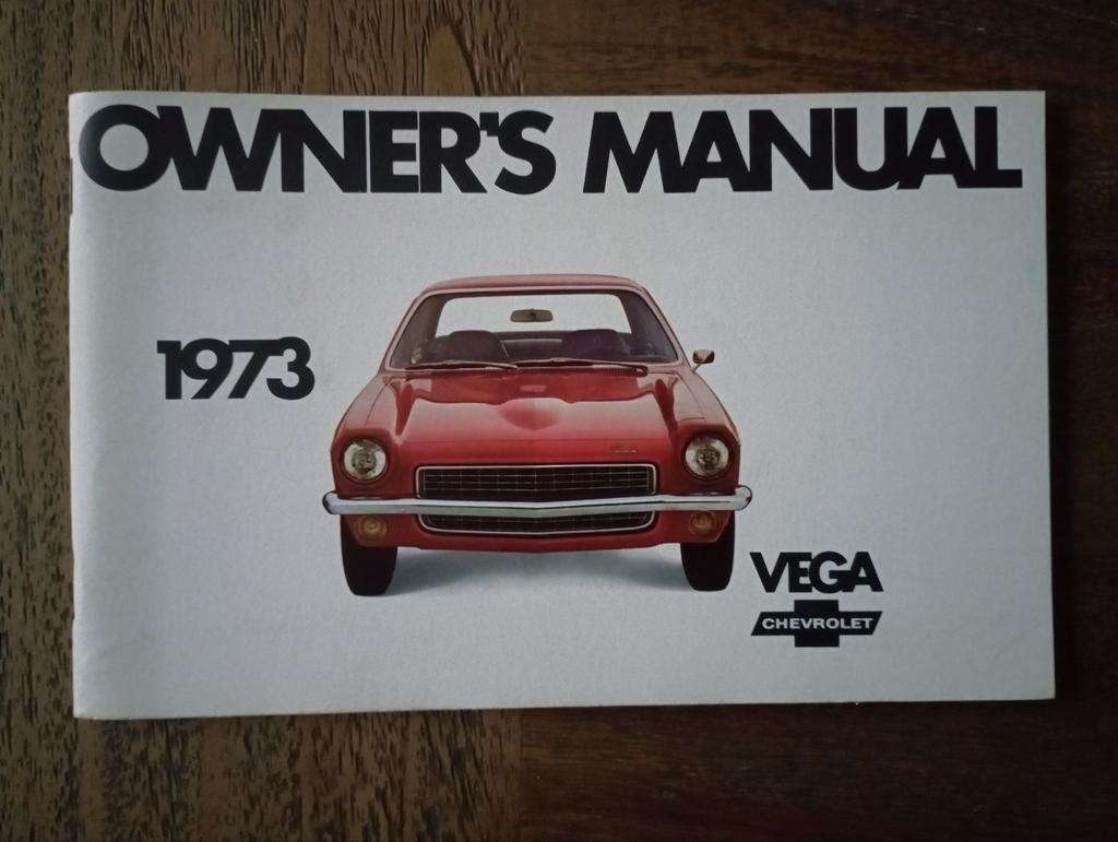 Manuel du propriétaire de la Chevrolet Vega 1973, Enlèvement ou Envoi