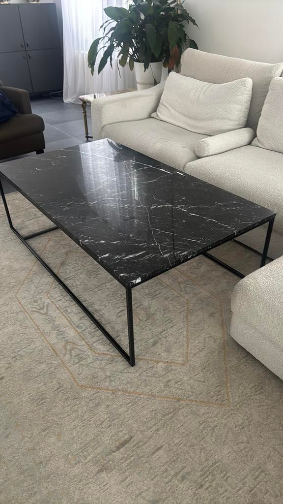 Marmeren salontafel, Huis en Inrichting, Tafels | Salontafels, Ophalen, Zo goed als nieuw