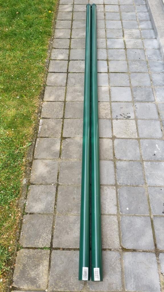 2x Giardino ronde tuinpaal diam. 4,8 cm lengte 240 cm, Ophalen, Nieuw, IJzer