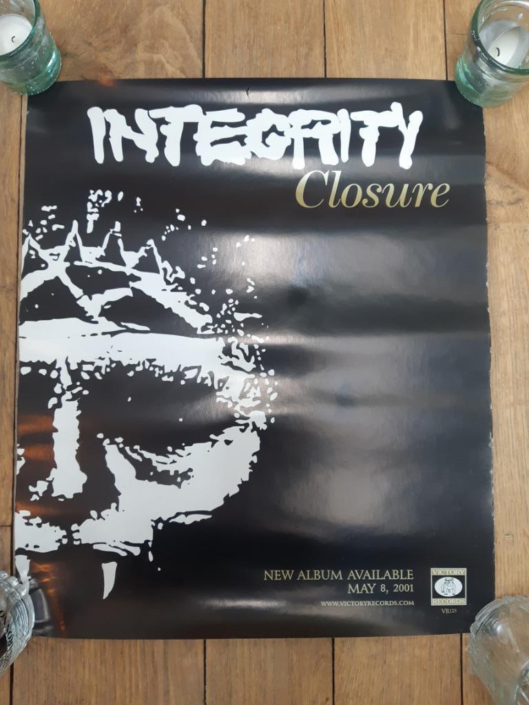 Poster / affiche Integrity "Closure" Victory Records 2001, Collections, Enlèvement ou Envoi, Rectangulaire vertical, Musique, Utilisé