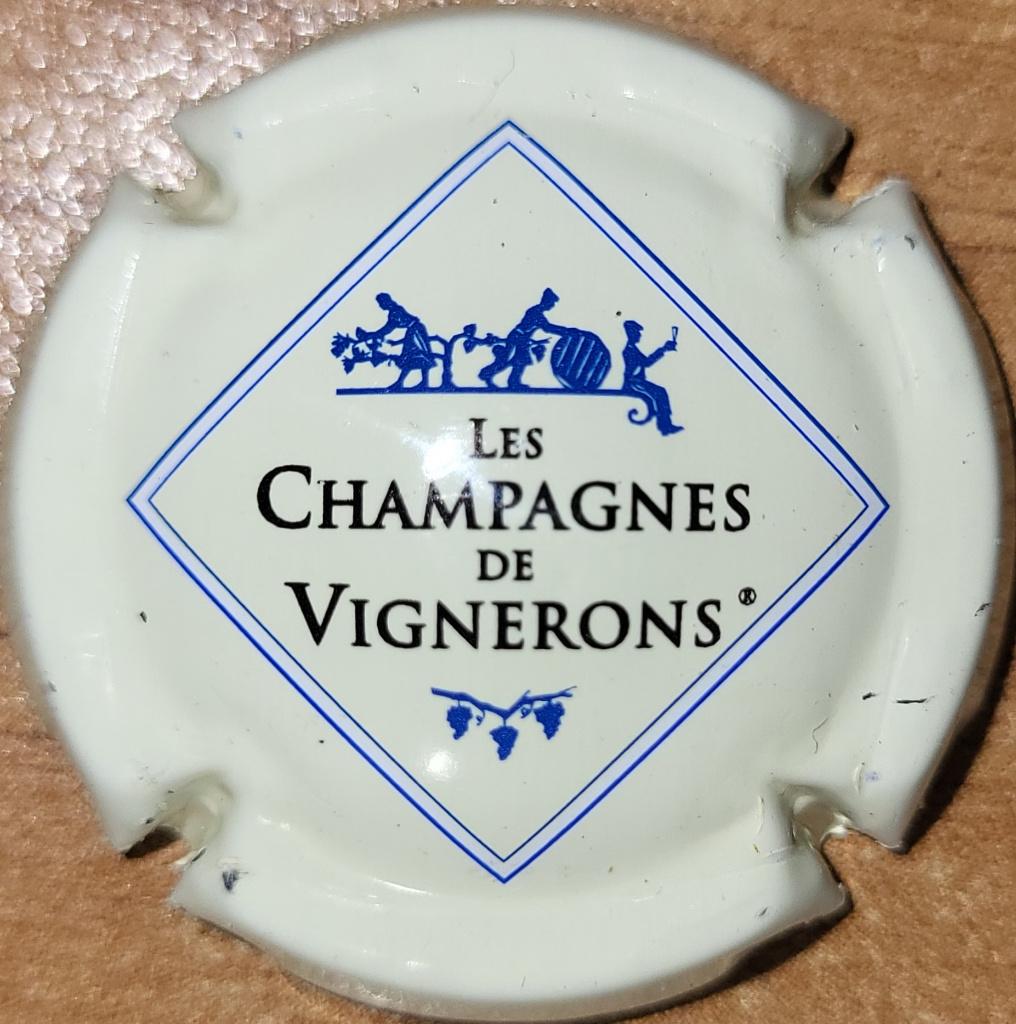 Capsule Champagne de VIGNERONS crème pâle/bleu nr.667f, Enlèvement ou Envoi, Neuf, France, Champagne