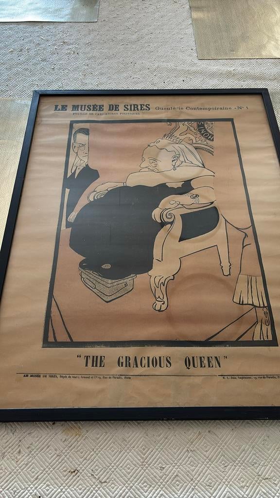 The gracious queen, Antiek en Kunst, Kunst | Litho's en Zeefdrukken, Ophalen