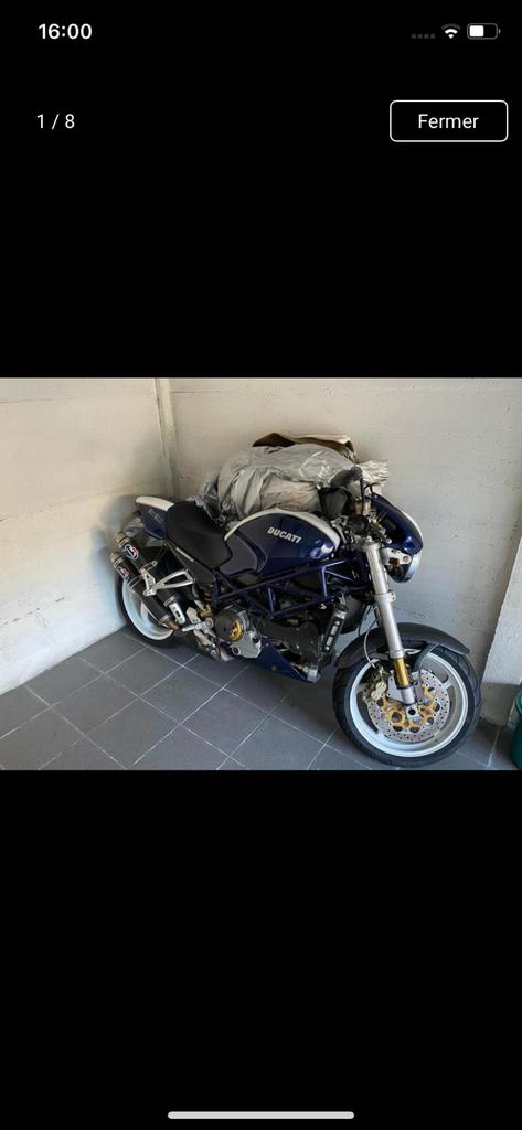 DUCATI MONSTRO S4R 110cv Uitlaat TERMIGNONI conditie