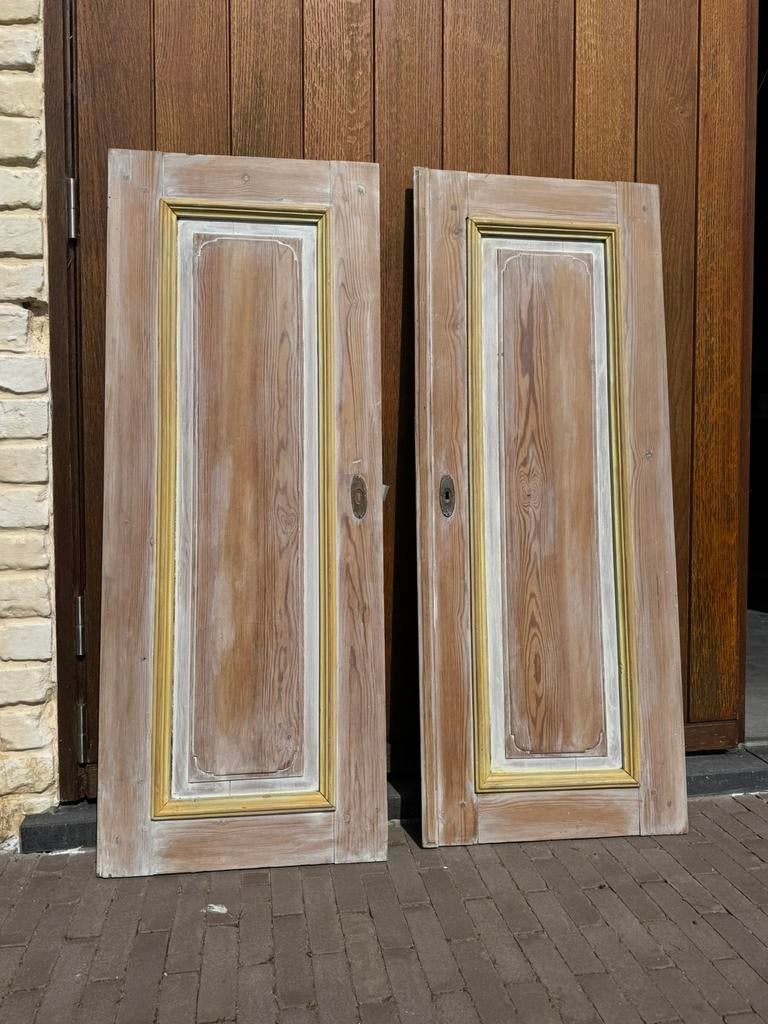 Deuren van Kast in Pitch Pine wood of Pijnhout, Ophalen, Gebruikt