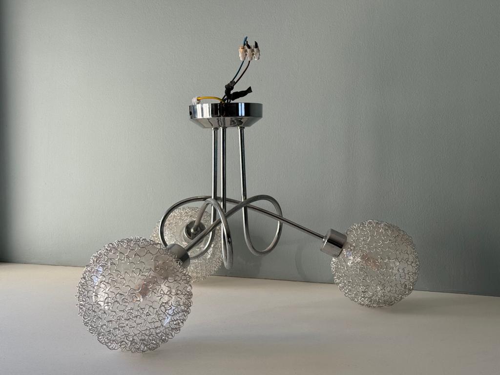 Lampe 3 boules, Maison & Meubles, Enlèvement, Utilisé