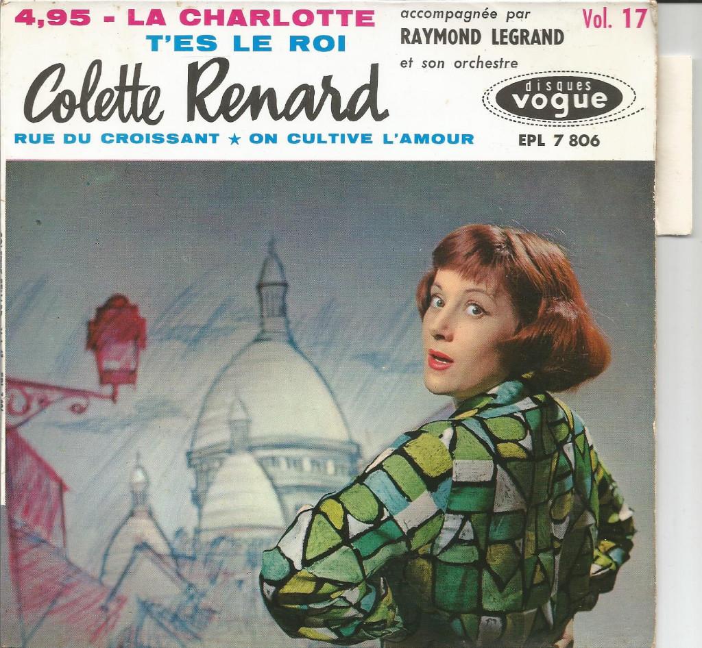 45T Colette Renard - Vol.17 4,95-La Charlotte - France 1960, Enlèvement ou Envoi, Utilisé, Pop, 7 pouces