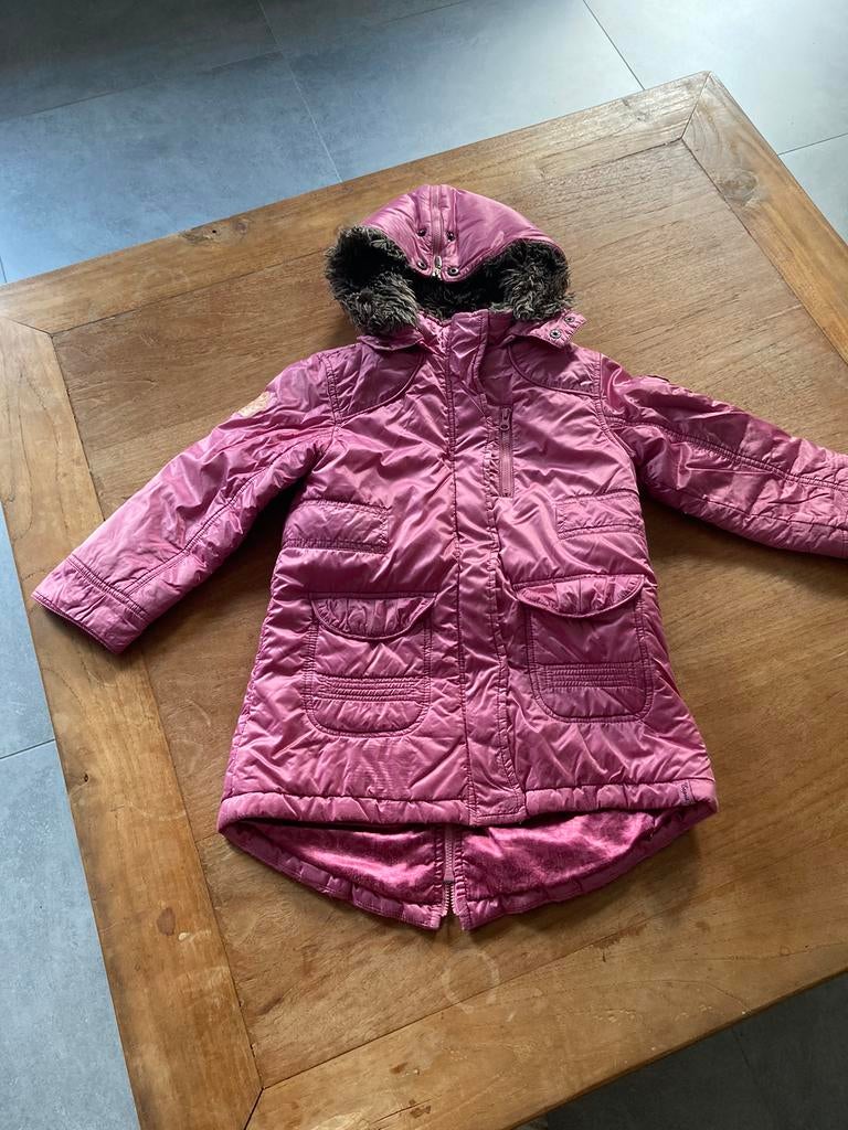 Warme, roze winterjas van Esprit maat 104-110, Enlèvement, Utilisé, Esprit, Fille