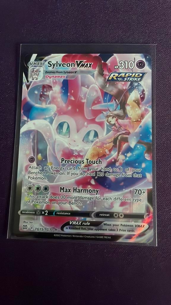 Carte Pokémon Sylveon Vmax, Enlèvement ou Envoi, Comme neuf