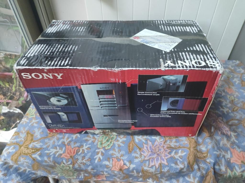 Système de composants compact Sony CMT-ED1 micro hi-fi, Enlèvement ou Envoi, Utilisé, Haut-parleurs Frontaux, Arrière ou Stéréo