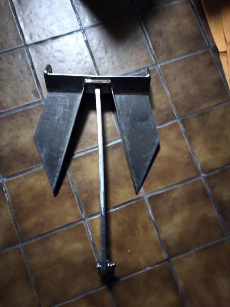 Bootanker 10kg roestvrij staal, Enlèvement ou Envoi, Comme neuf, Ancrer et Accoster