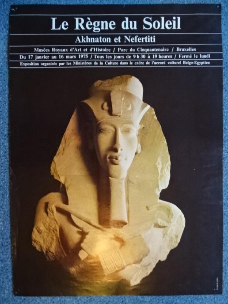 Expo "Le Règne du Soleil" - affiche originale - 1975, Antiquités & Art, Art | Autres Art, Enlèvement ou Envoi